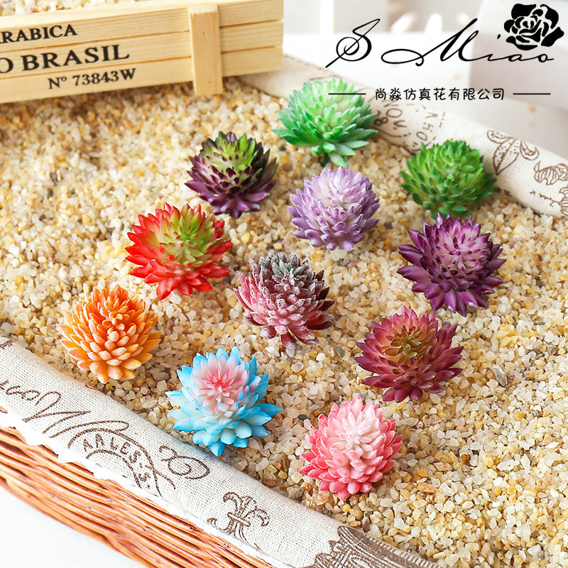 Succulent Arrangement Mini - Plantas suculentas artificiais, mini flor falsa,