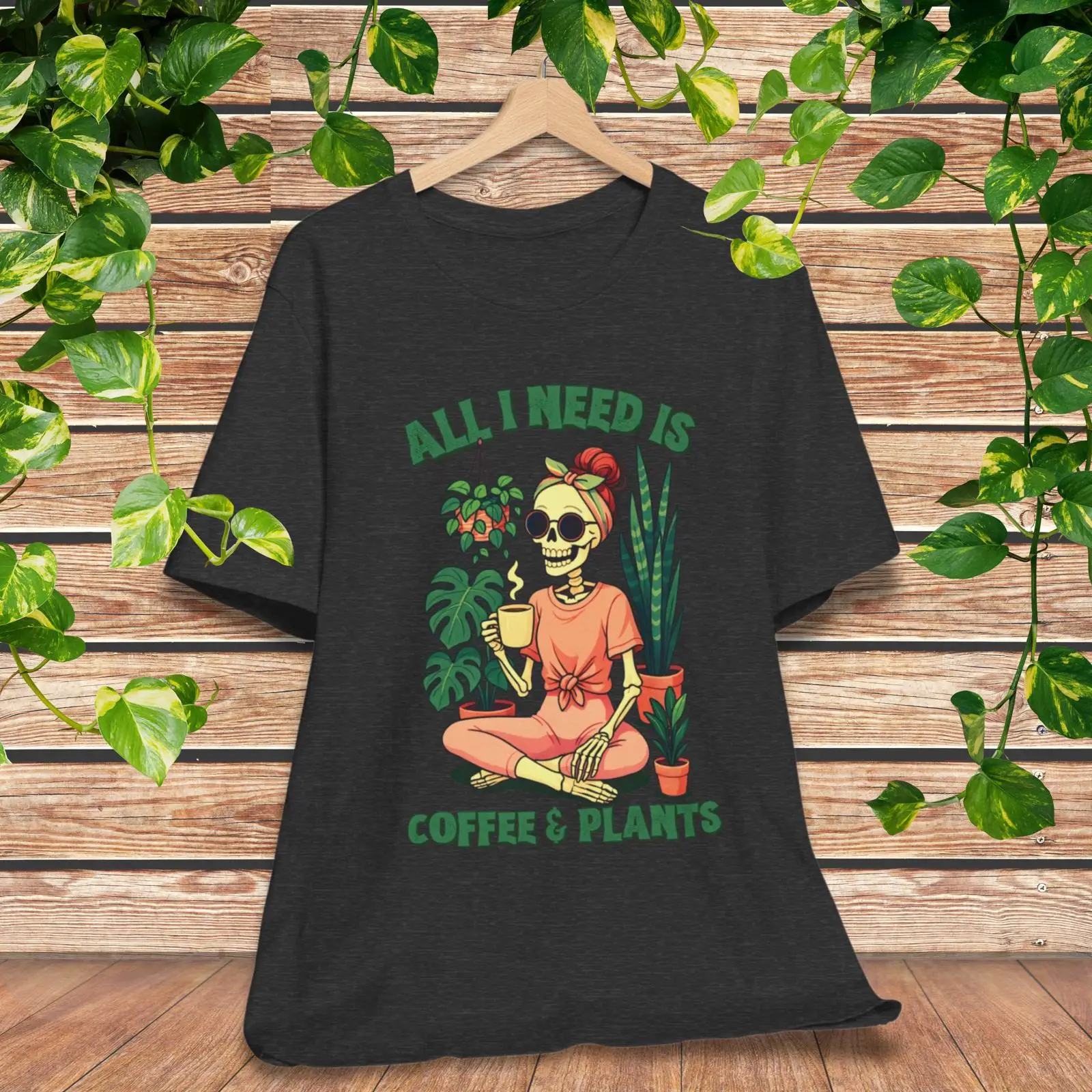 Plant Parent Shirt - Camiseta Divertida de Esqueleto para Amantes