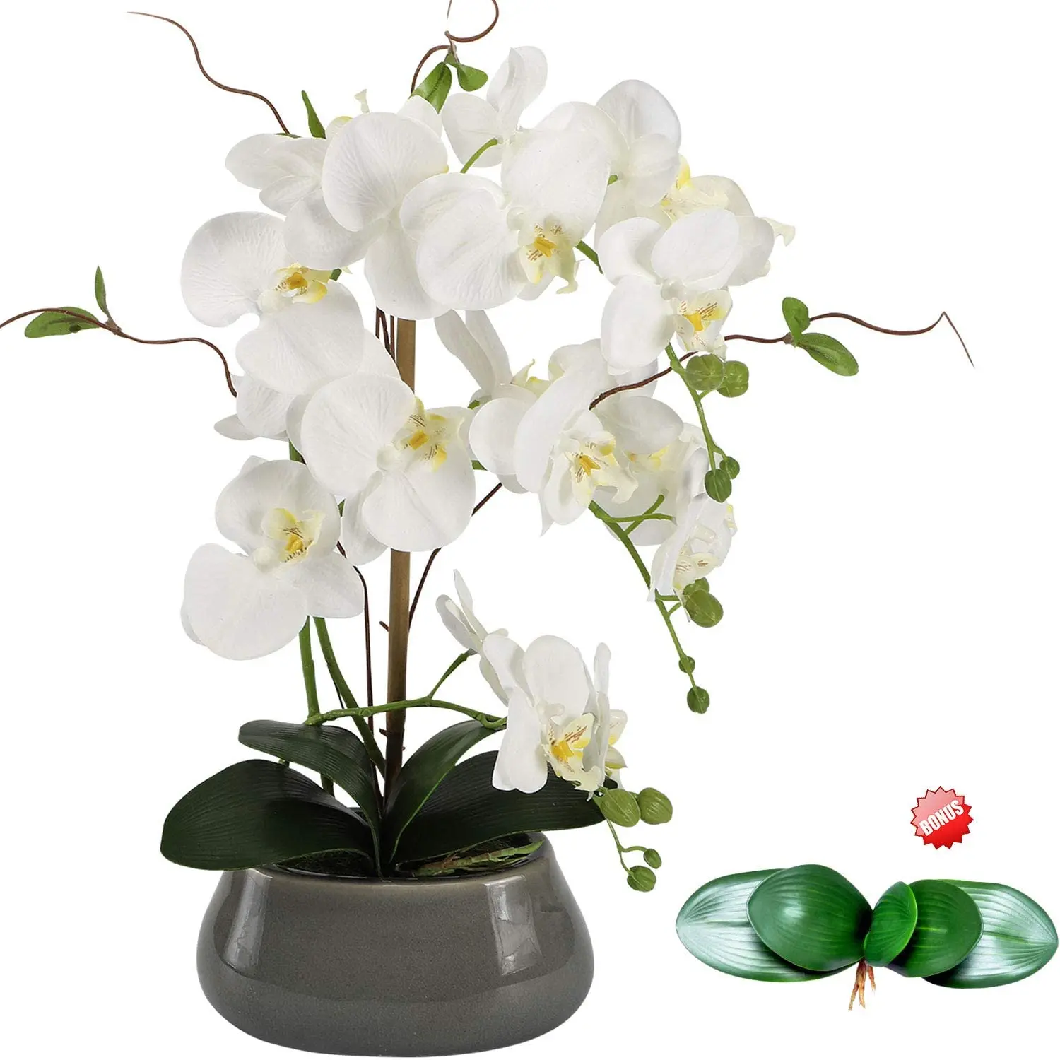 Orchid Phalaenopsis - Orquídea Artificial Flores Centrais Para Sala