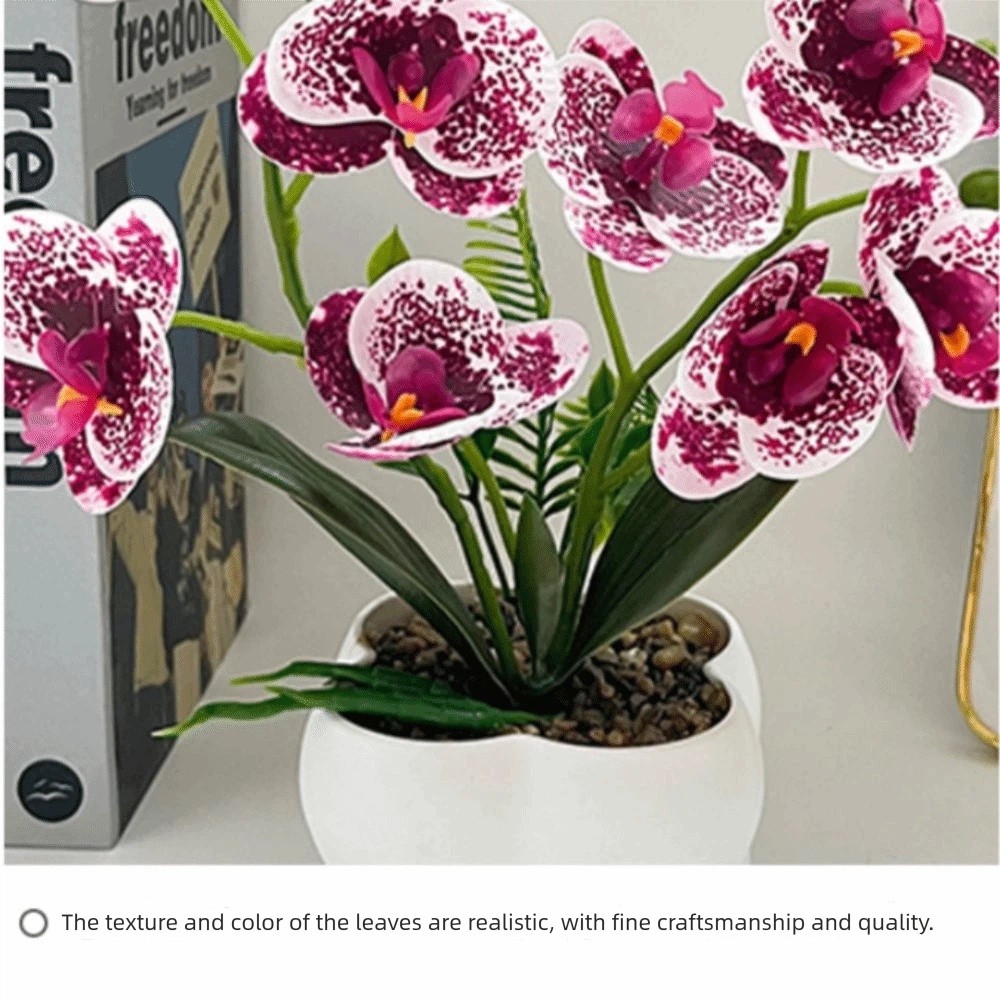 Orchid Phalaenopsis - Orquídea Borboleta Simulada Multi-Bloom DIY, Flores
