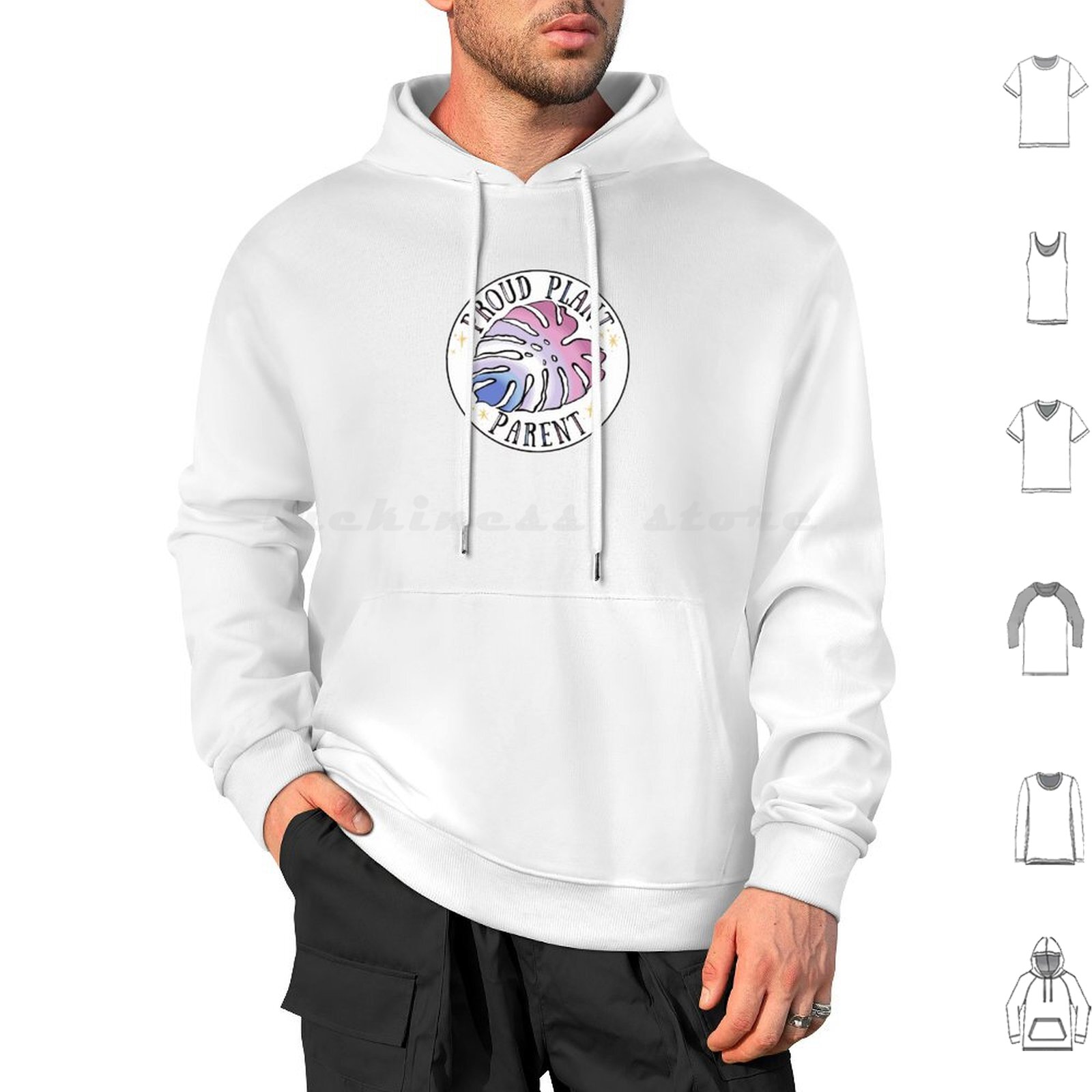 Plant Parent Full - Orgulhoso planta pai hoodies manga longa