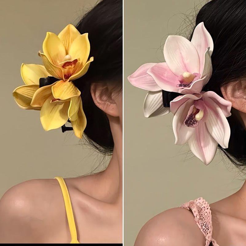 Orchid Phalaenopsis - Grande Presilha de Cabelo em Formato