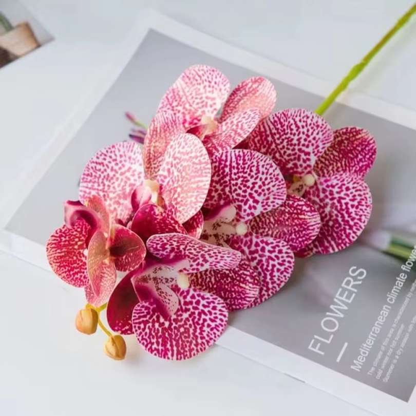 3d flores artificiais de plást - Orchid Phalaenopsis avaliação e preço